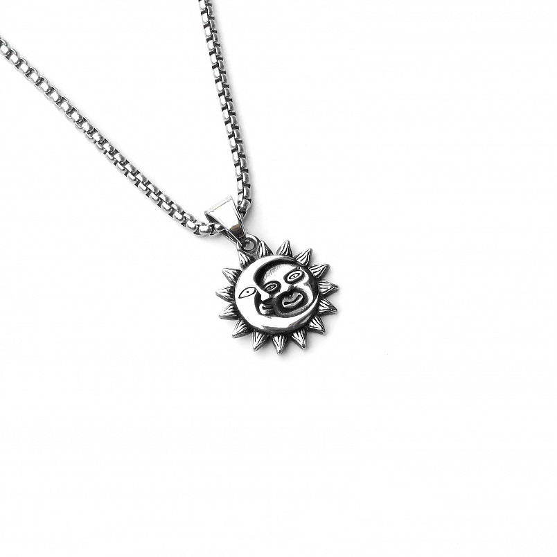 Stainless Steel Necklace | Sun theme