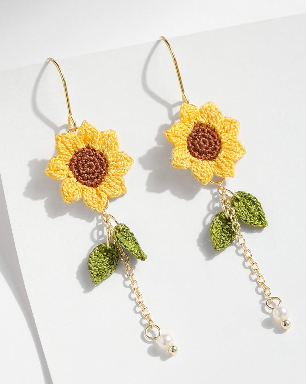 Micro Crochet Earring | Sunflower