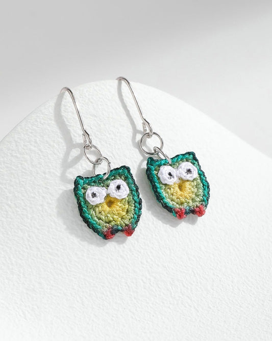 Micro Crochet Earring | Owl