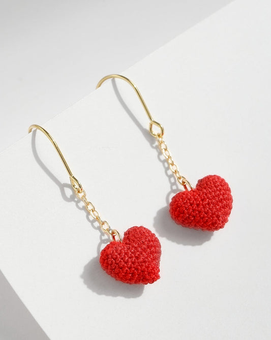Micro Crochet Earring | Love Heart