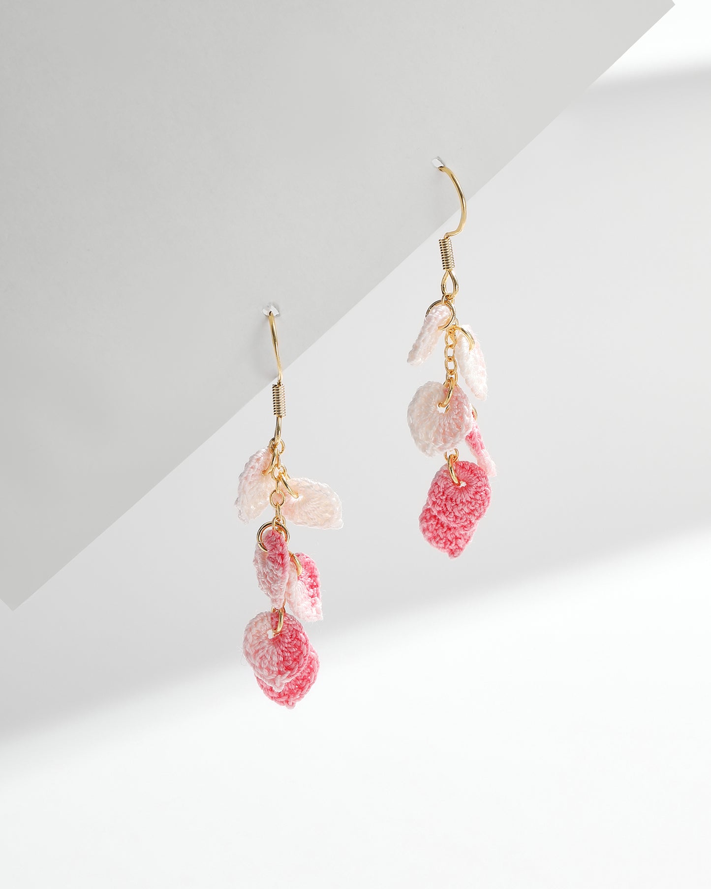 Micro Crochet Earring | Tassel leaves