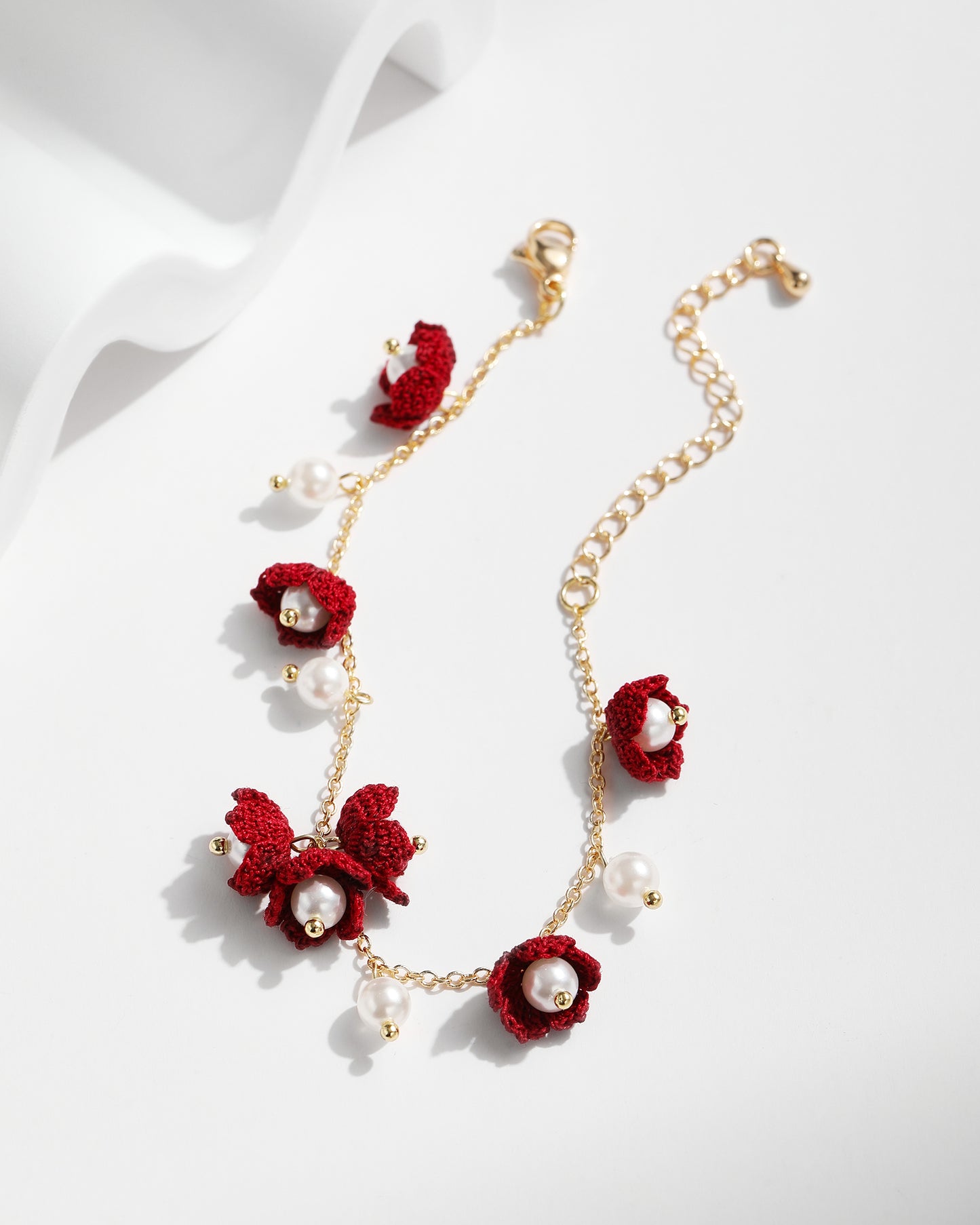 Micro Crochet Bracelet | Lily of the Valley Flowers