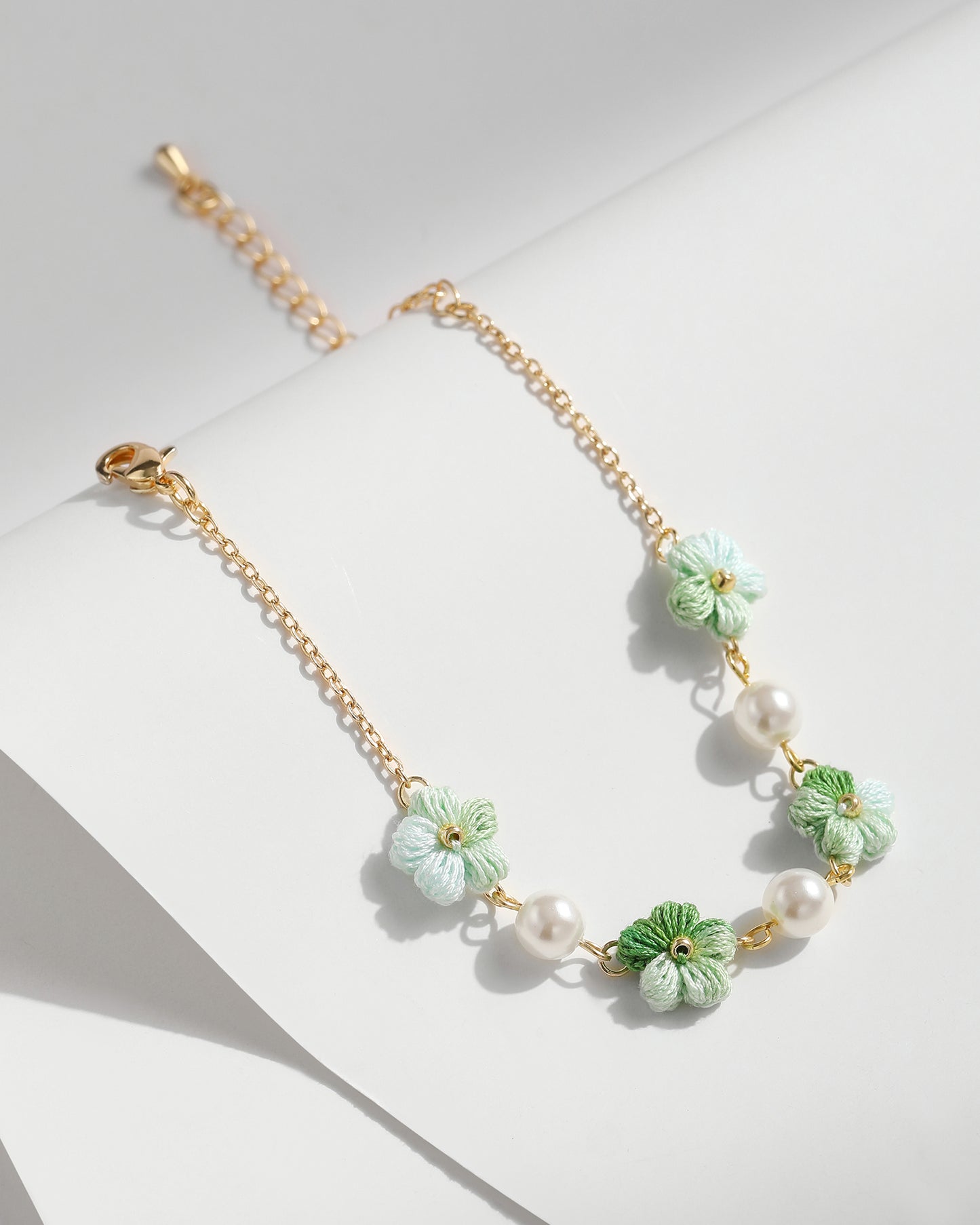 Micro Crochet Bracelet | Puff Flowers