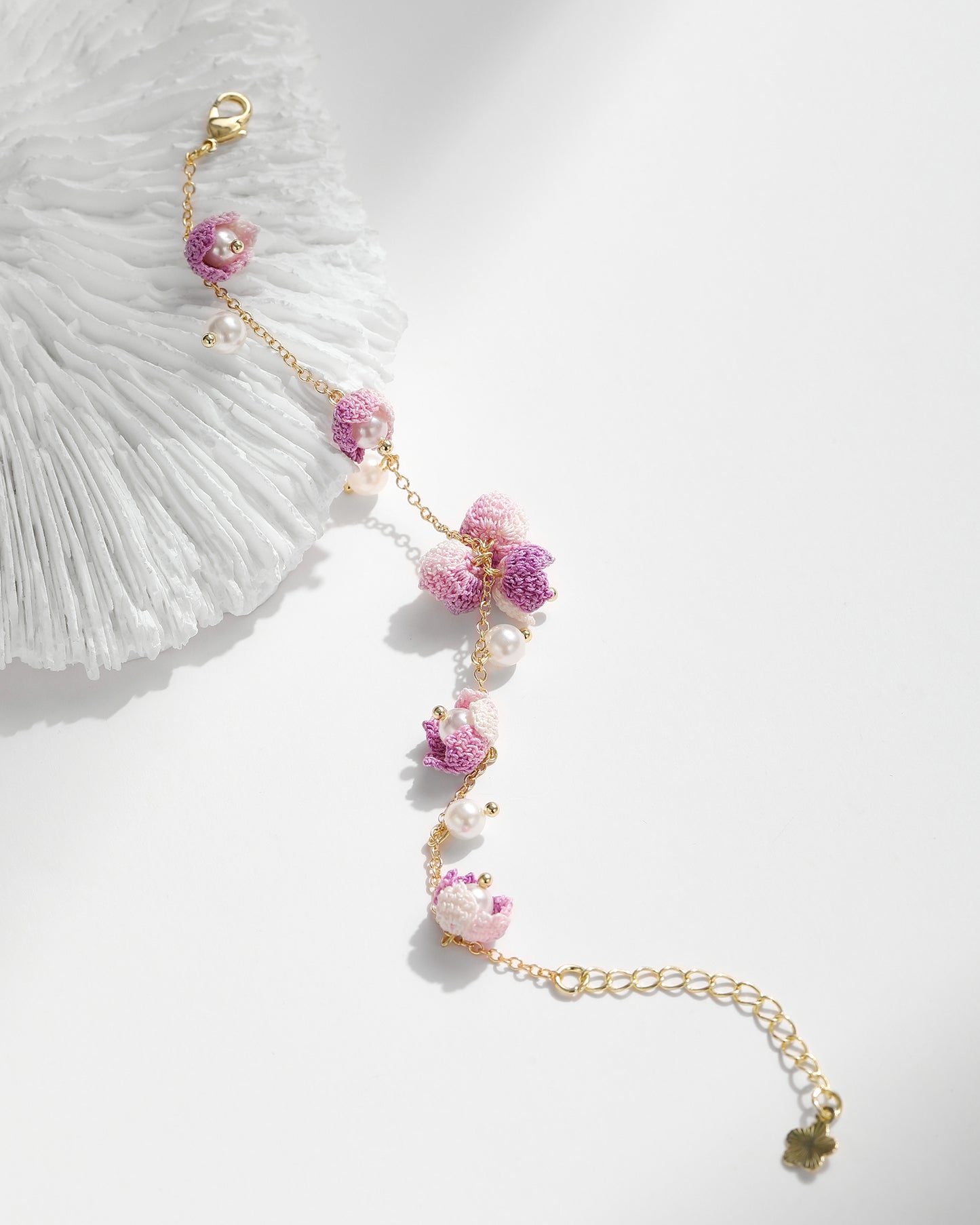Micro Crochet Bracelet | Lily of the Valley Flowers