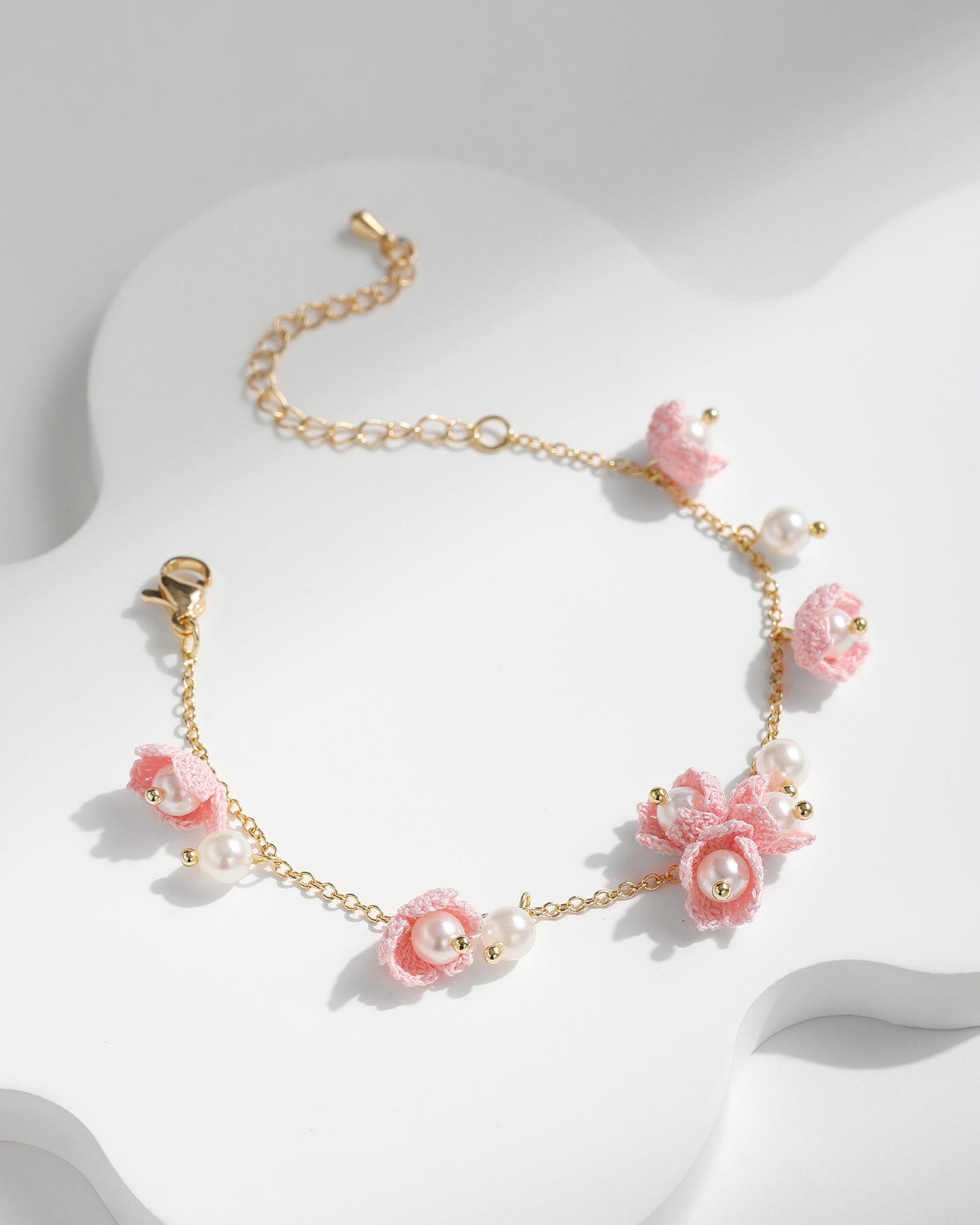 Micro Crochet Bracelet | Lily of the Valley Flowers