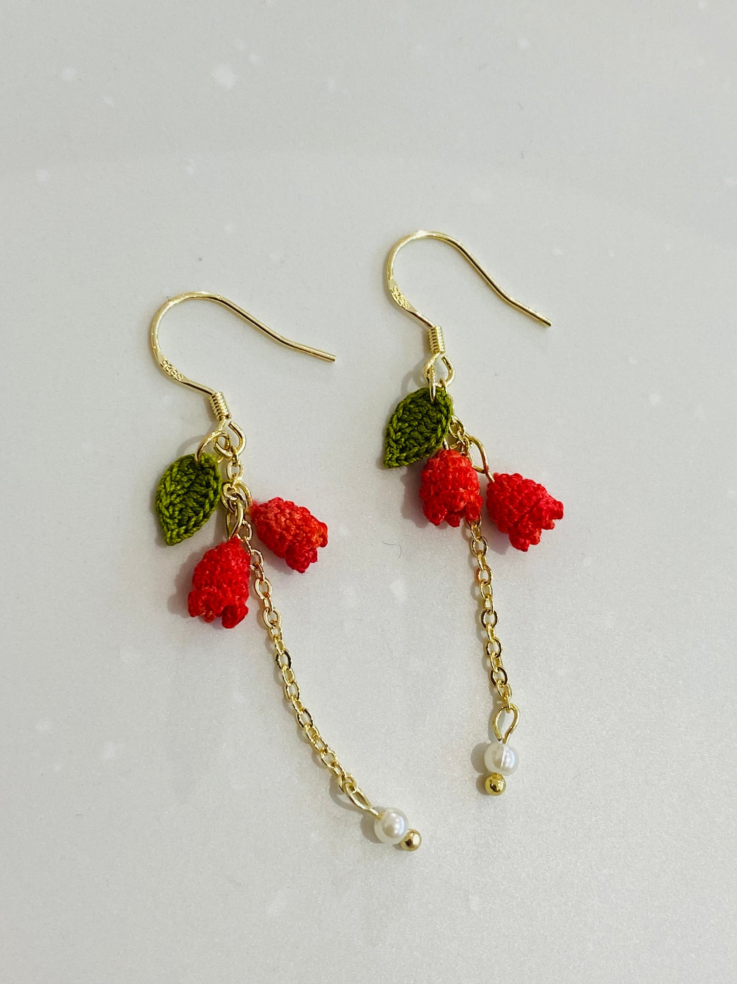 Micro Crochet Earring | Lily of the valley