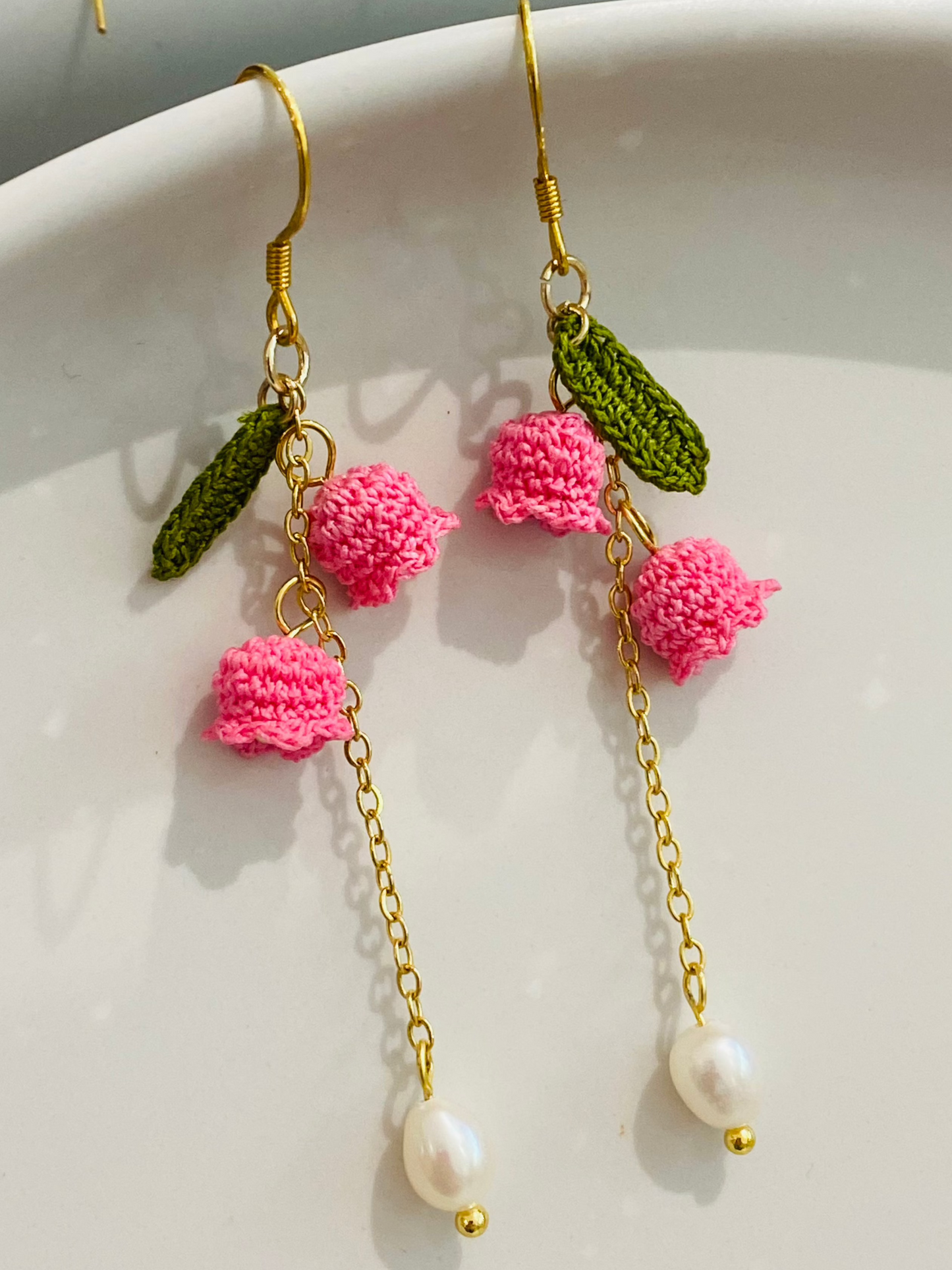 Micro Crochet Earring | Lily of the valley