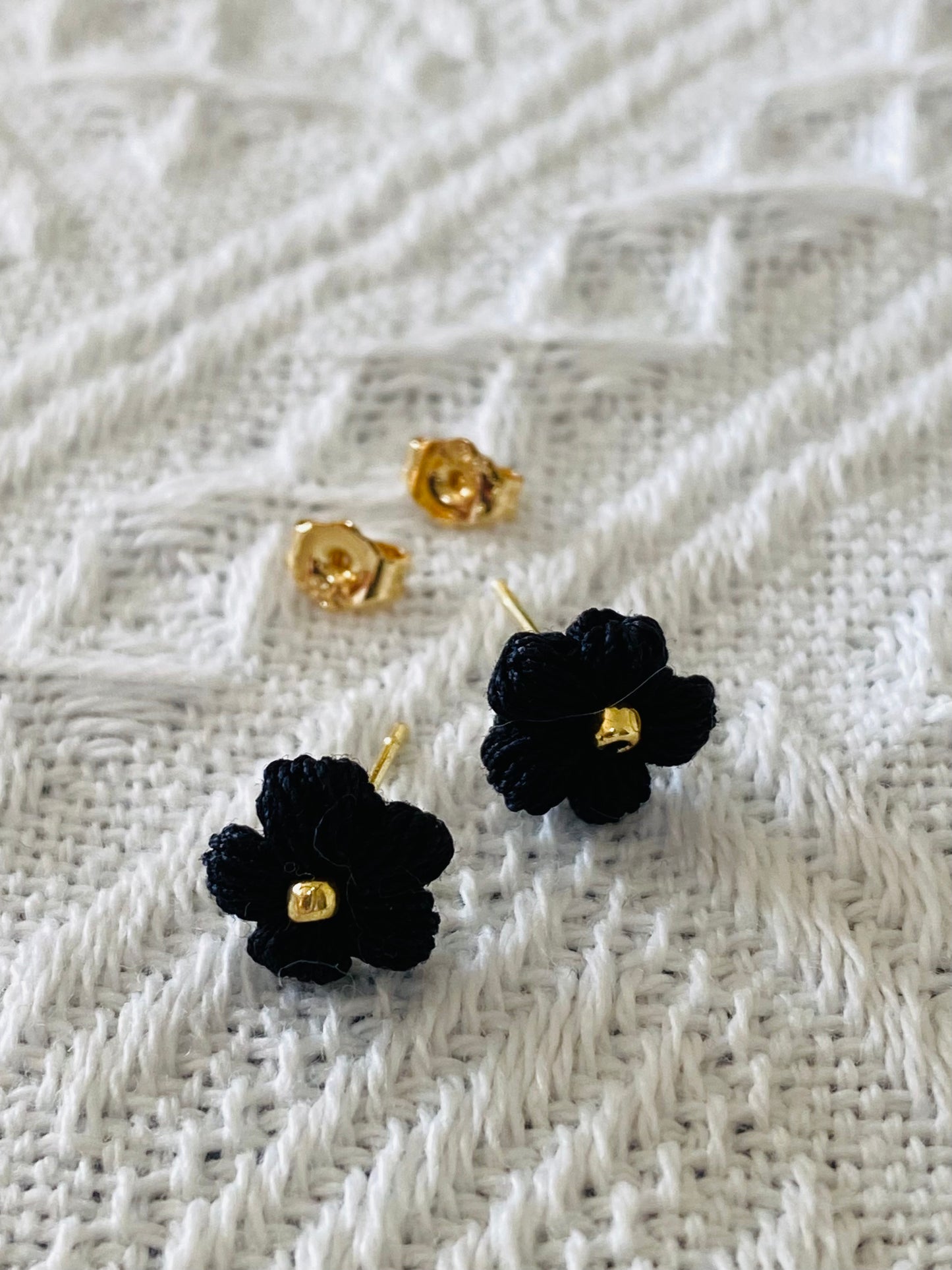 Micro Crochet Earring | Flower Stud
