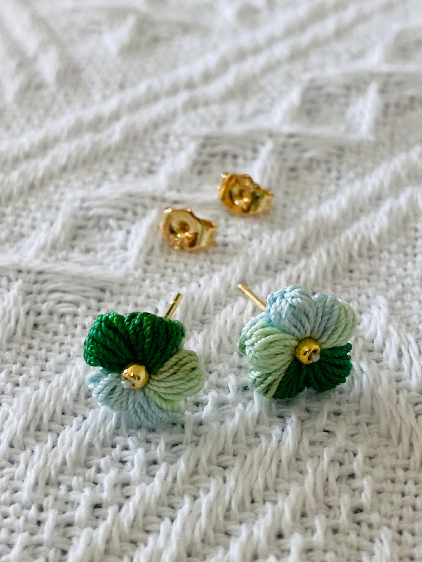 Micro Crochet Earring | Flower Stud