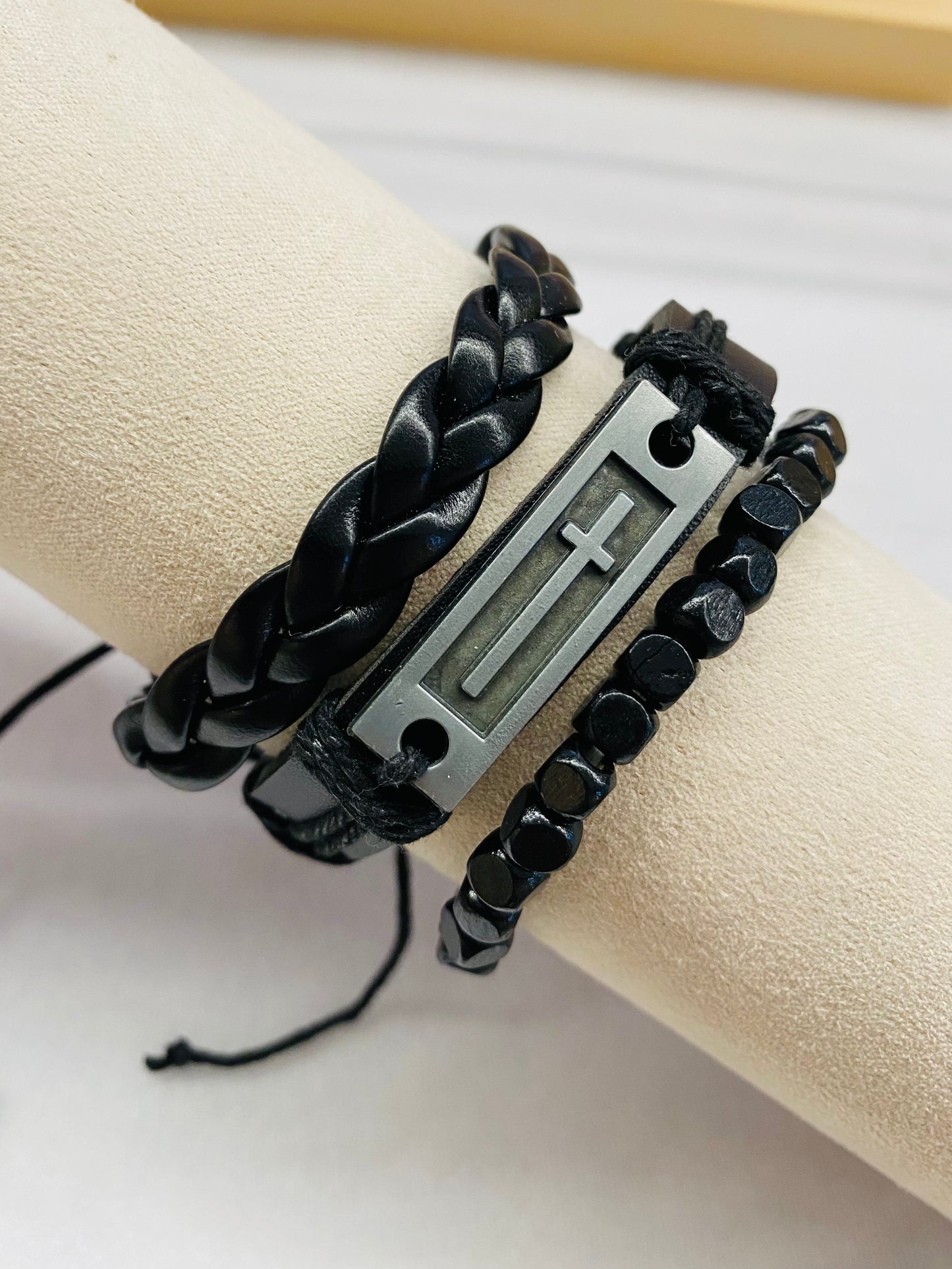 Leather Bracelet | Cross theme