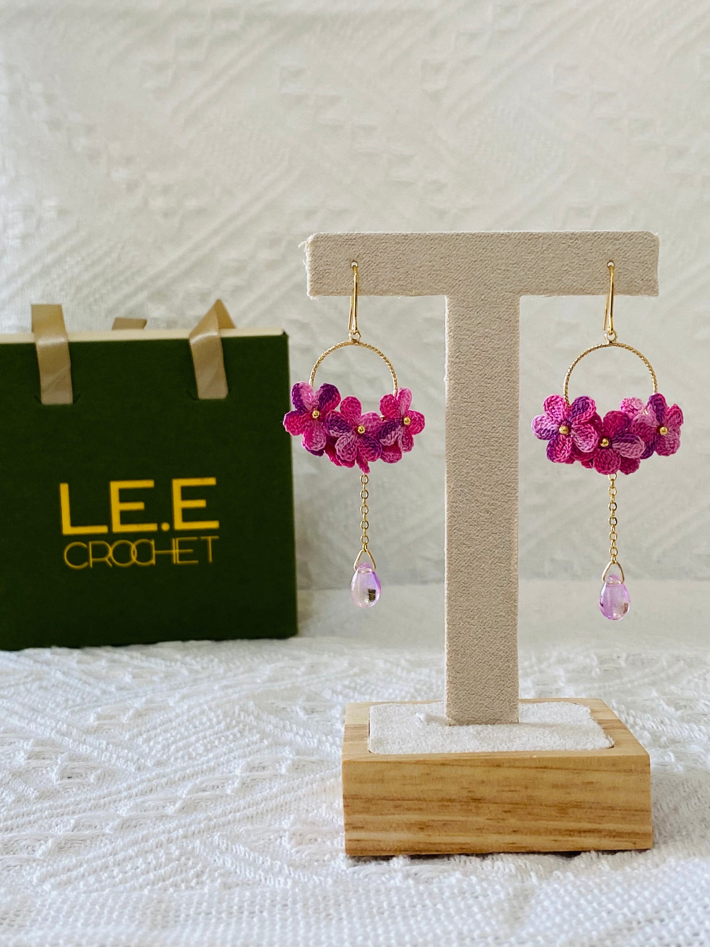 Micro Crochet Earring | Circle Flowers Blossom