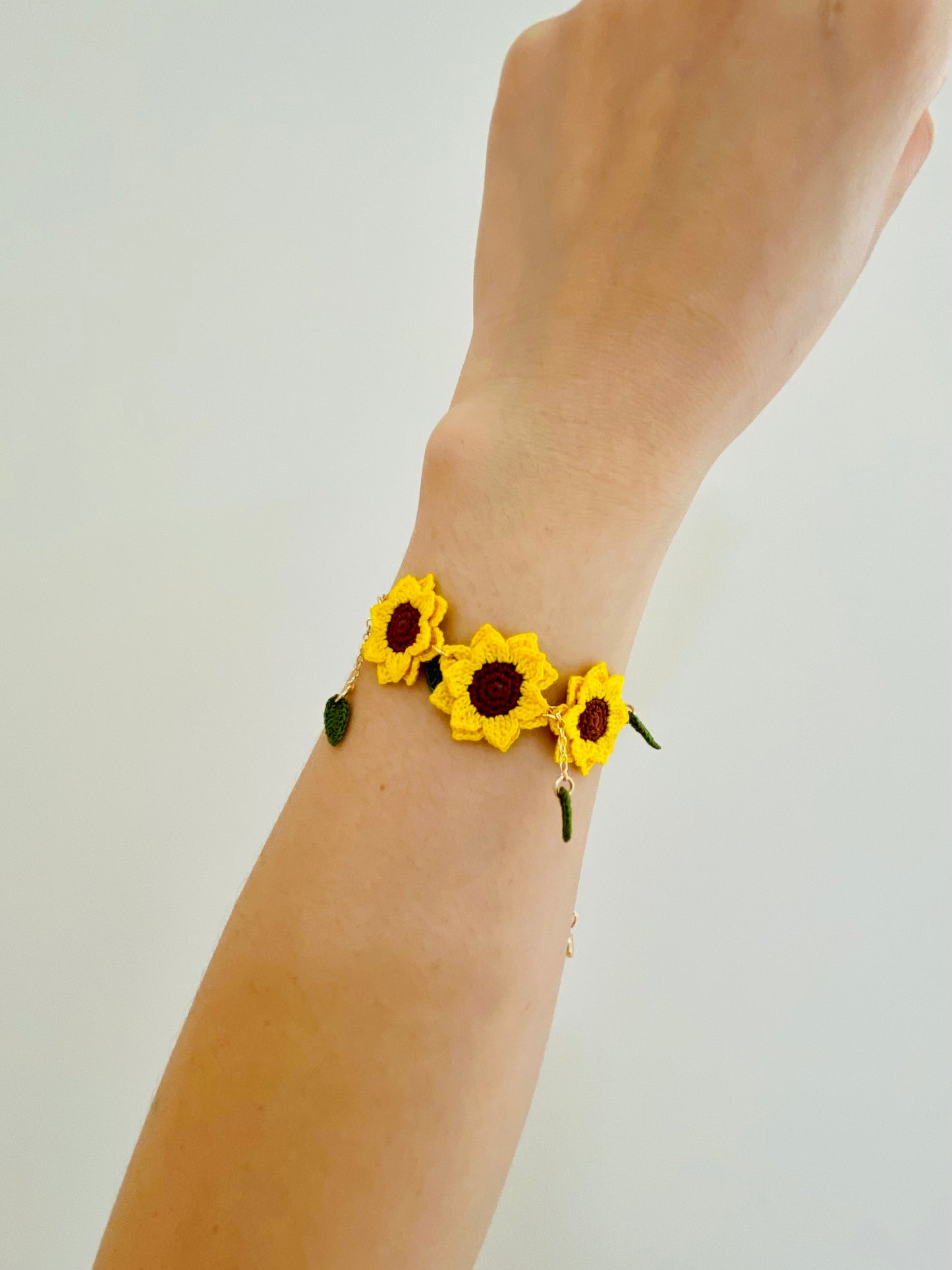Micro Crochet Bracelet | Sunflowers