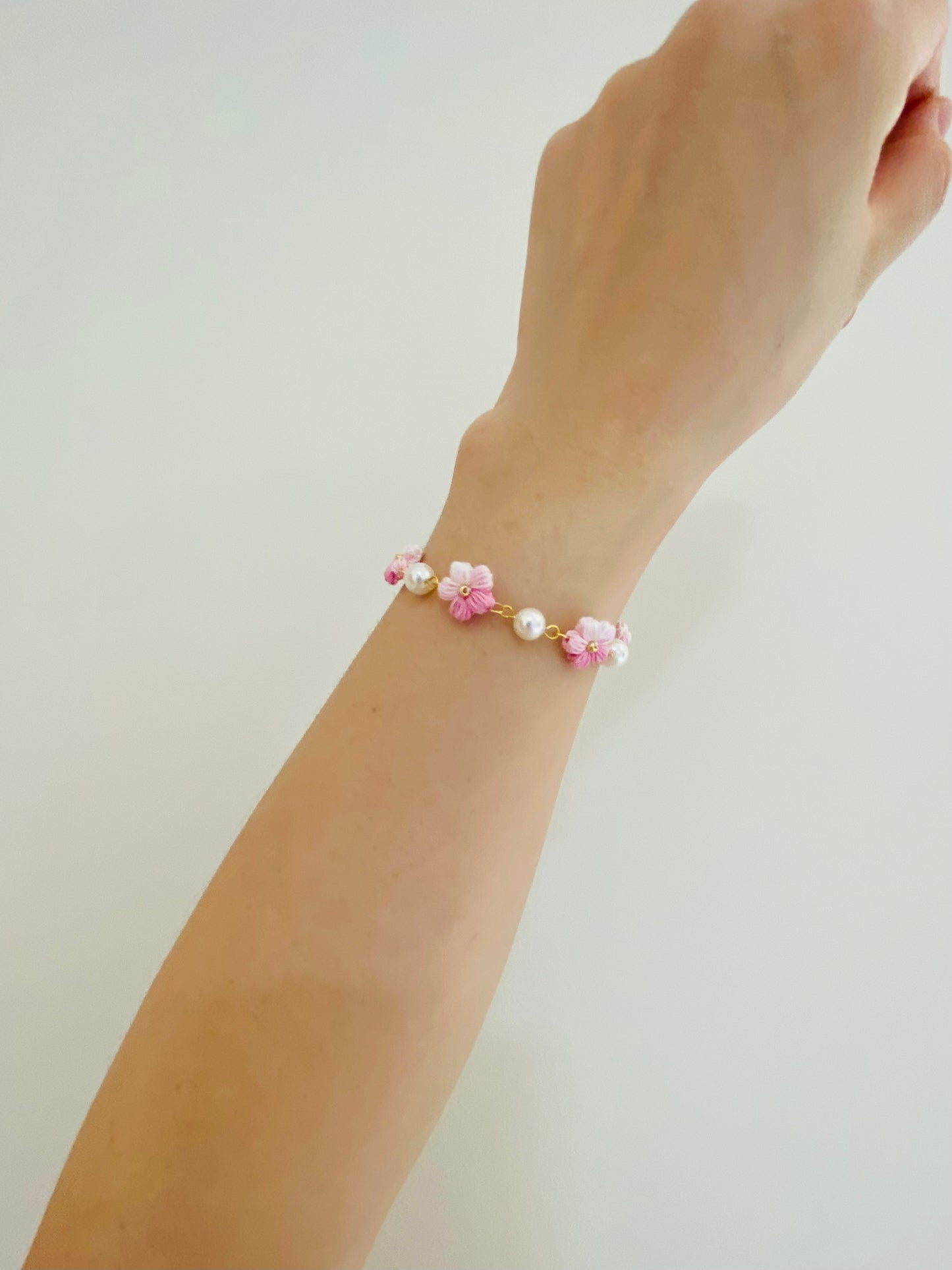 Micro Crochet Bracelet | Puff Flowers