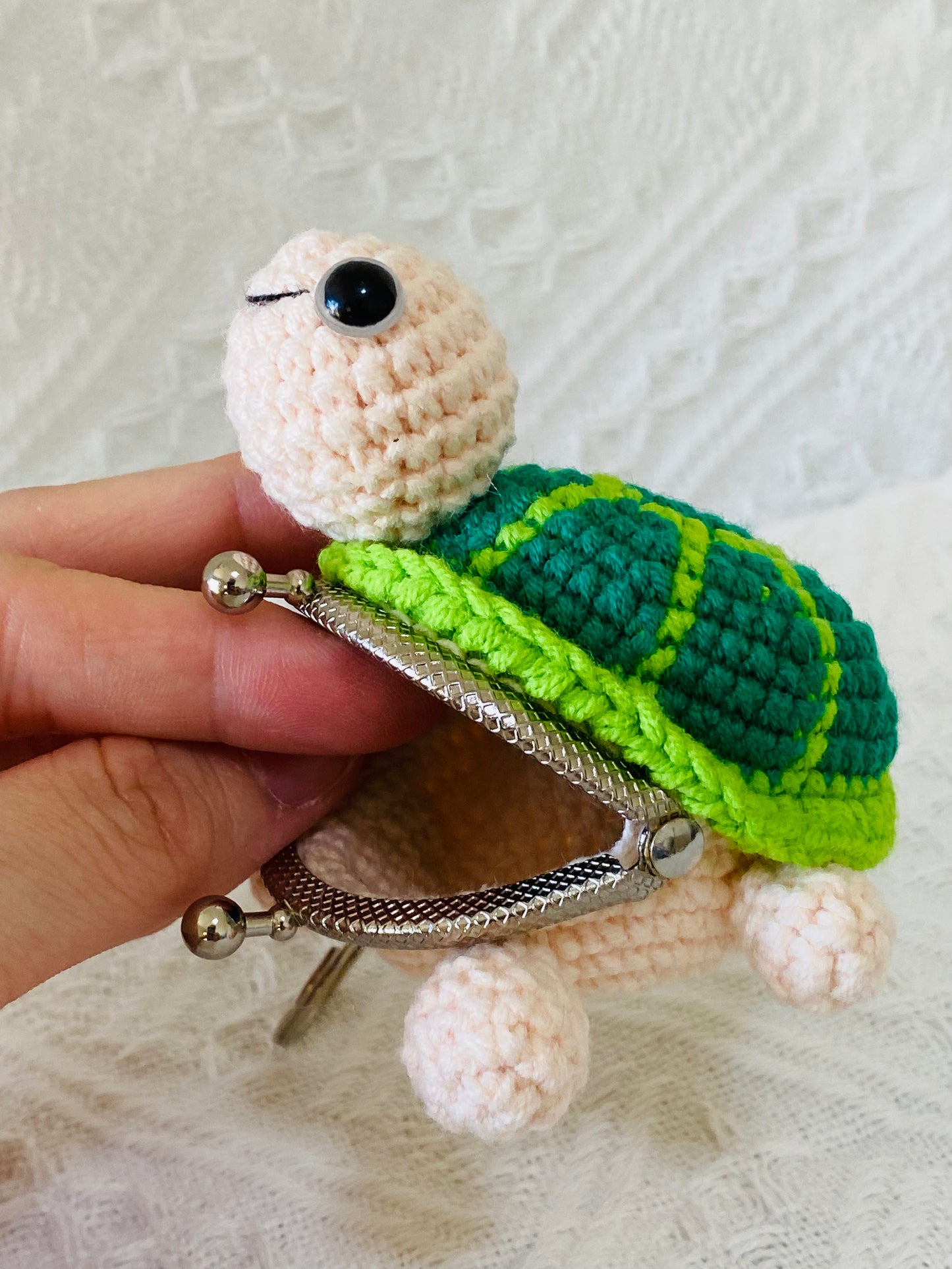 Crochet Keychains | Turtle Coin Purse