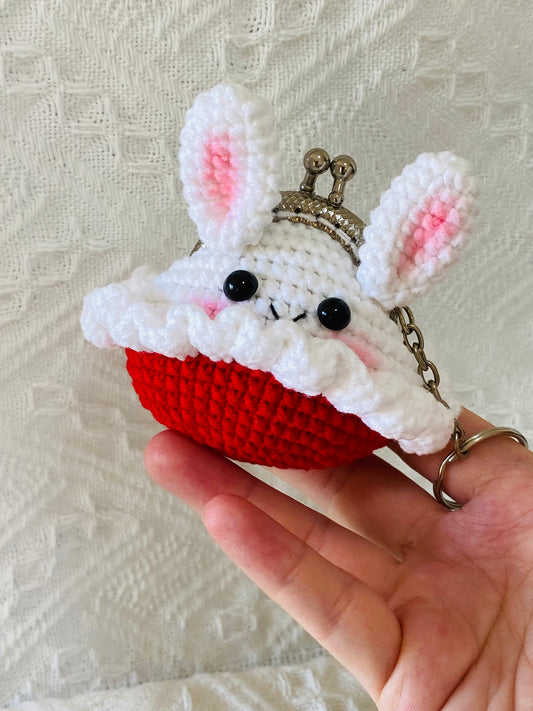 Crochet Keychains | Bunny Coin Purse