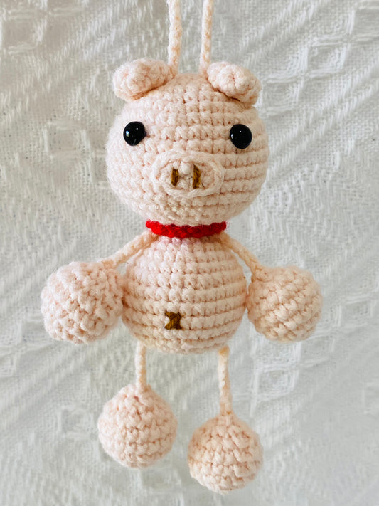 Crochet Keychains | Leggy Pig