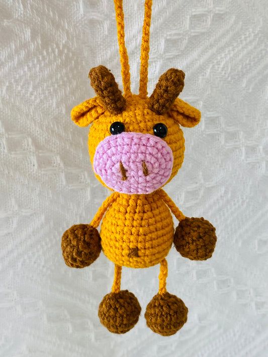 Crochet Keychains | Leggy Cow