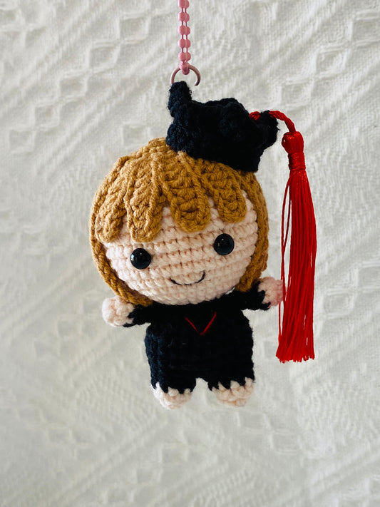 Crochet Keychains | Graduate in a gown