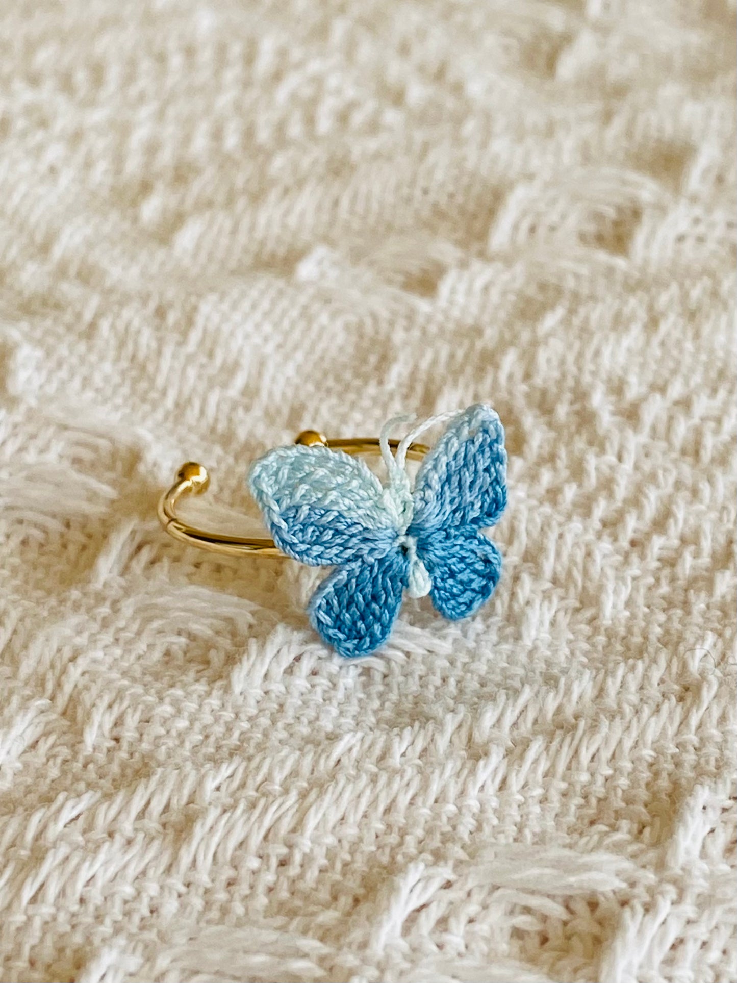 Micro Crochet Ring | Butterfly
