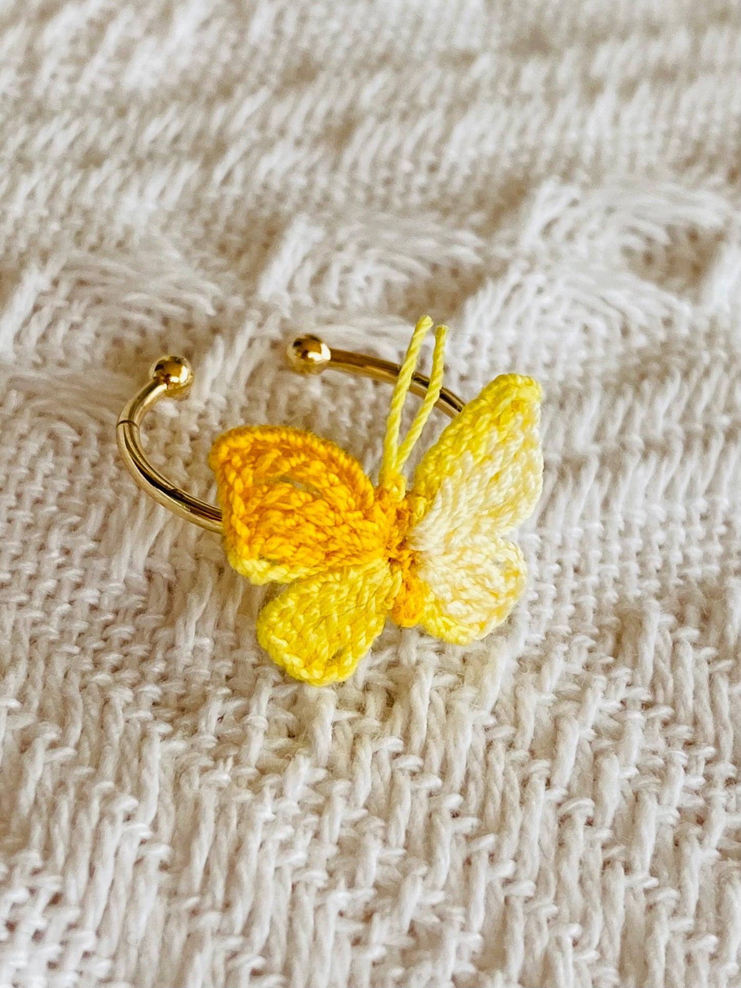 Micro Crochet Ring | Butterfly