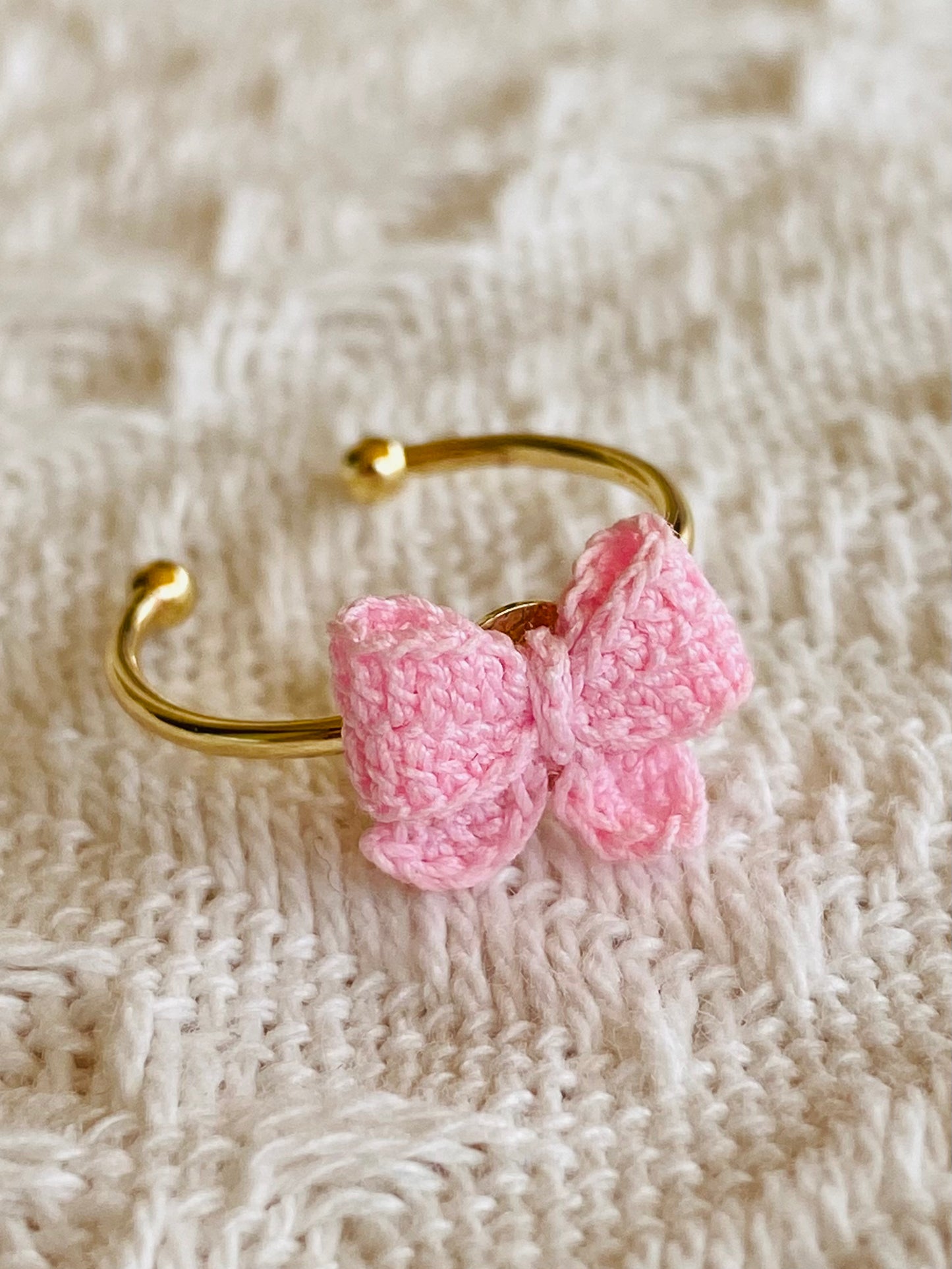 Micro Crochet Ring | Bow