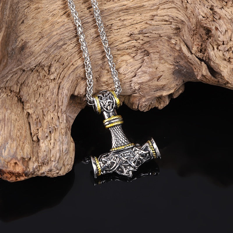 Stainless Steel Thor's Hammer Necklace