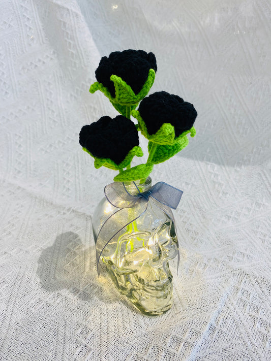 Crochet Pot Plant | Roses with Vase