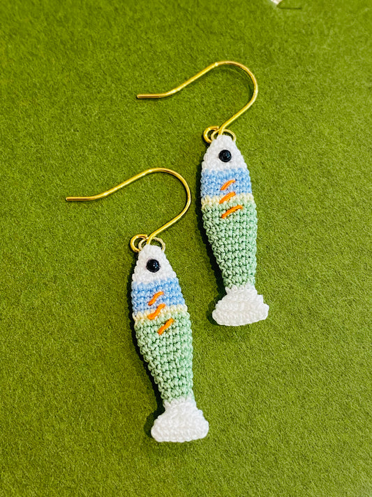 Micro Crochet Earring | Fish