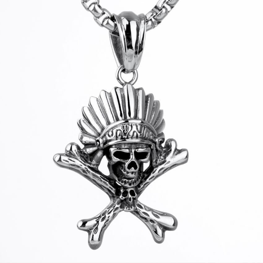Stainless Steel Necklace | Skull theme