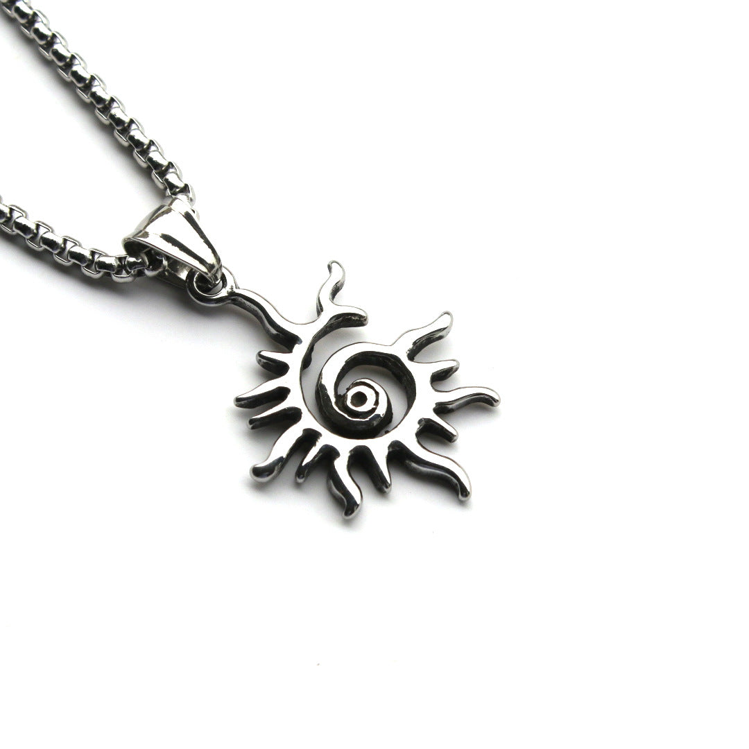 Stainless Steel Necklace | Sun theme