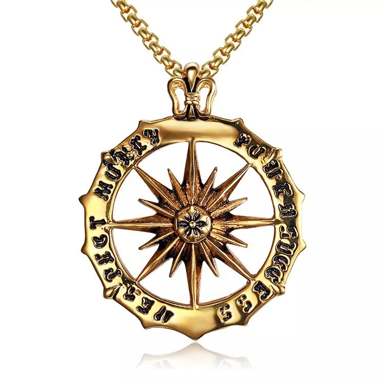 Stainless Steel Necklace | Compass