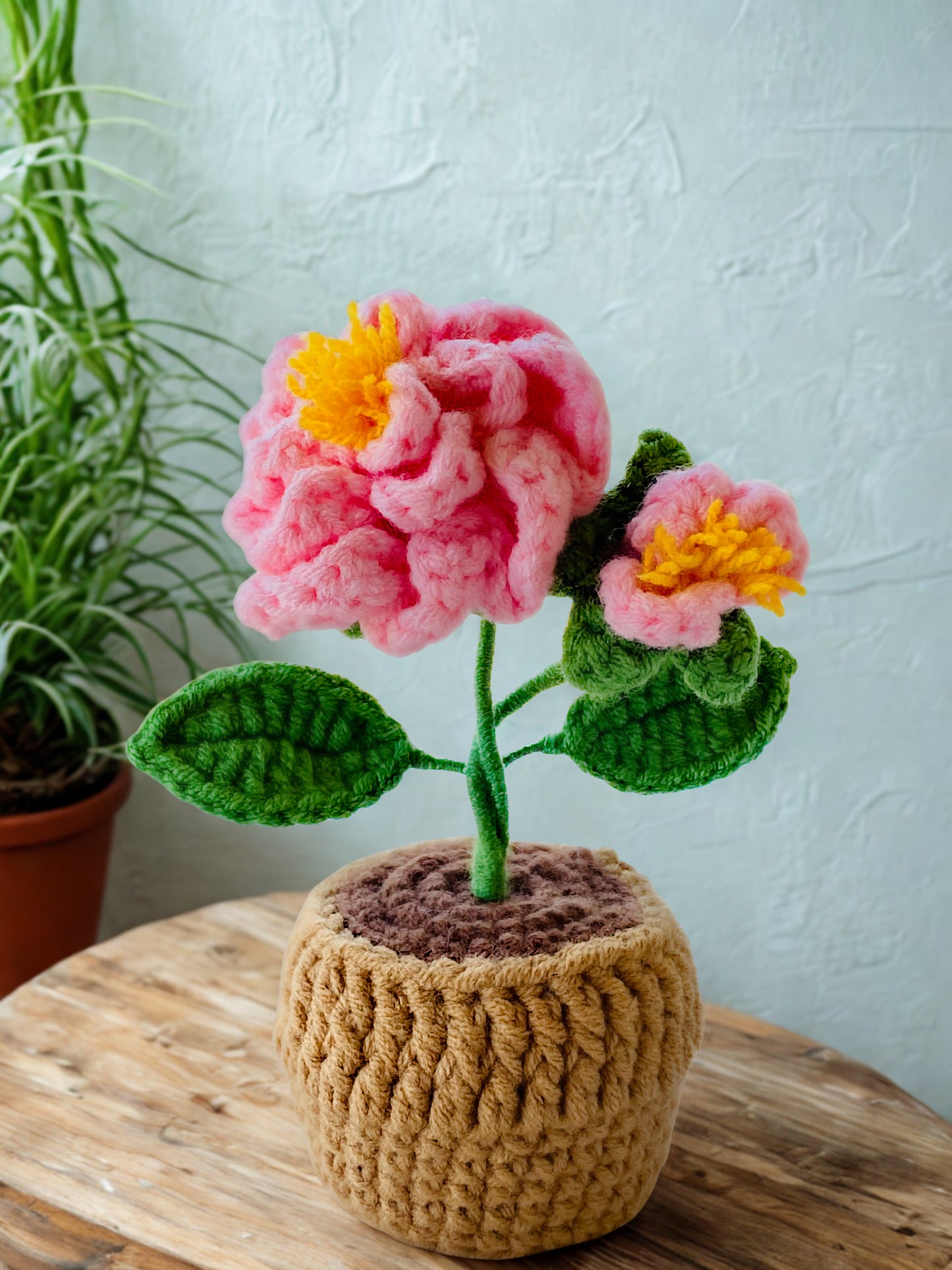 Crochet Pot Plant | Camellia