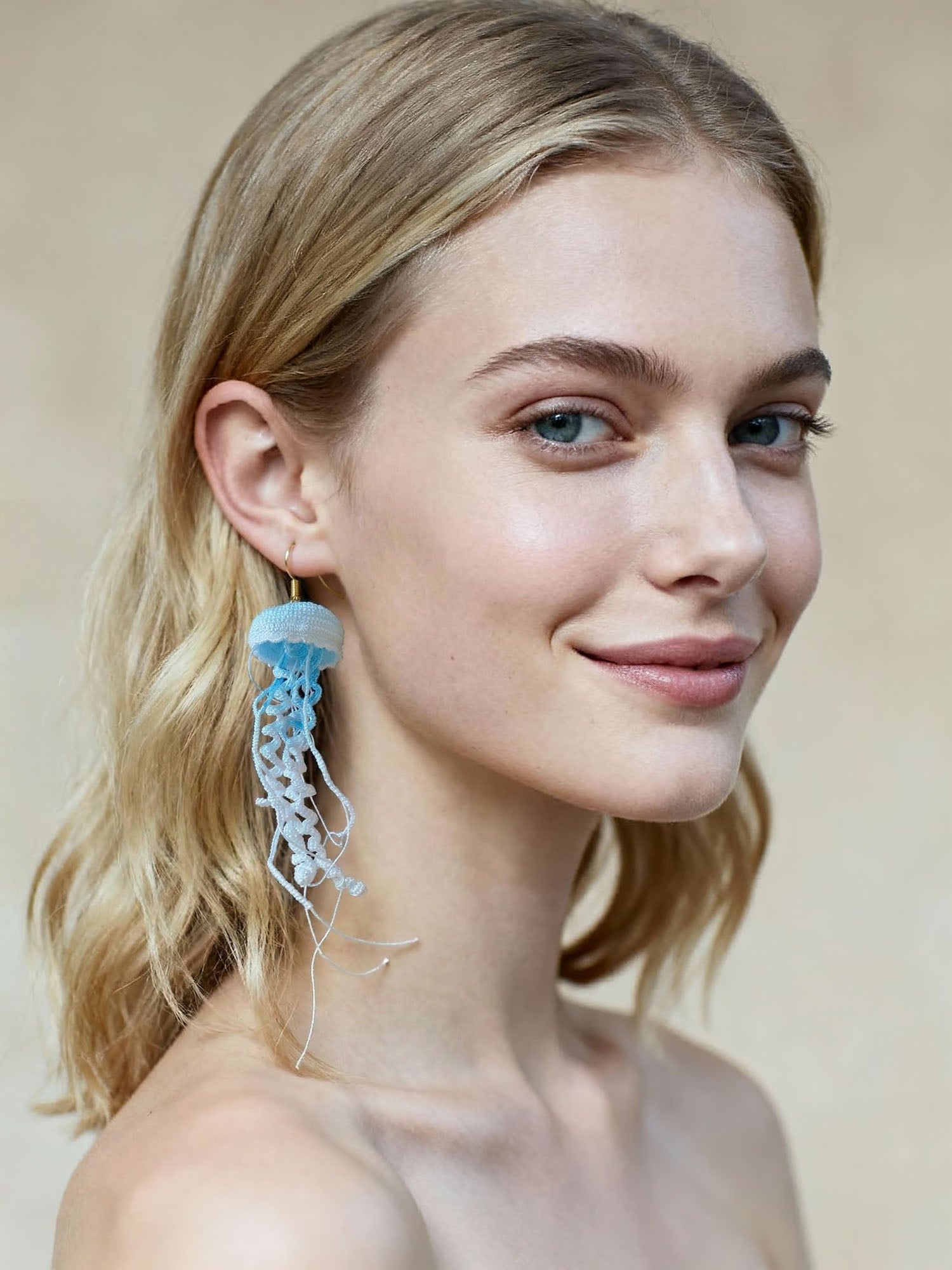 Micro Crochet Earrings | Jellyfish
