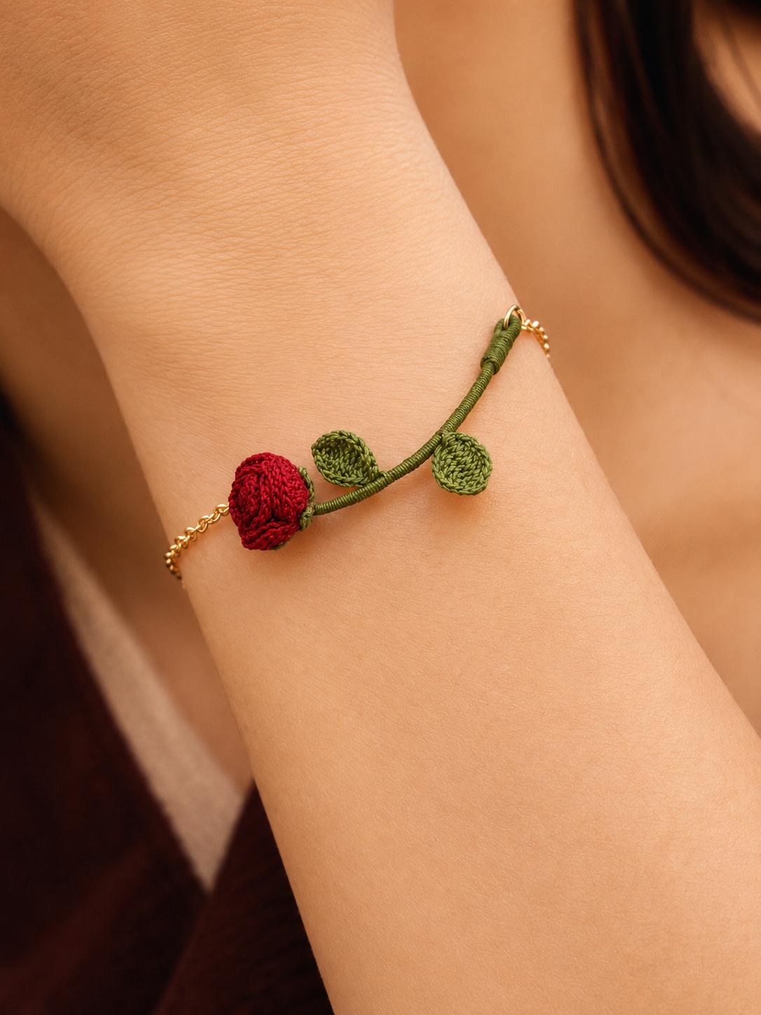 Rose Stem Bracelet