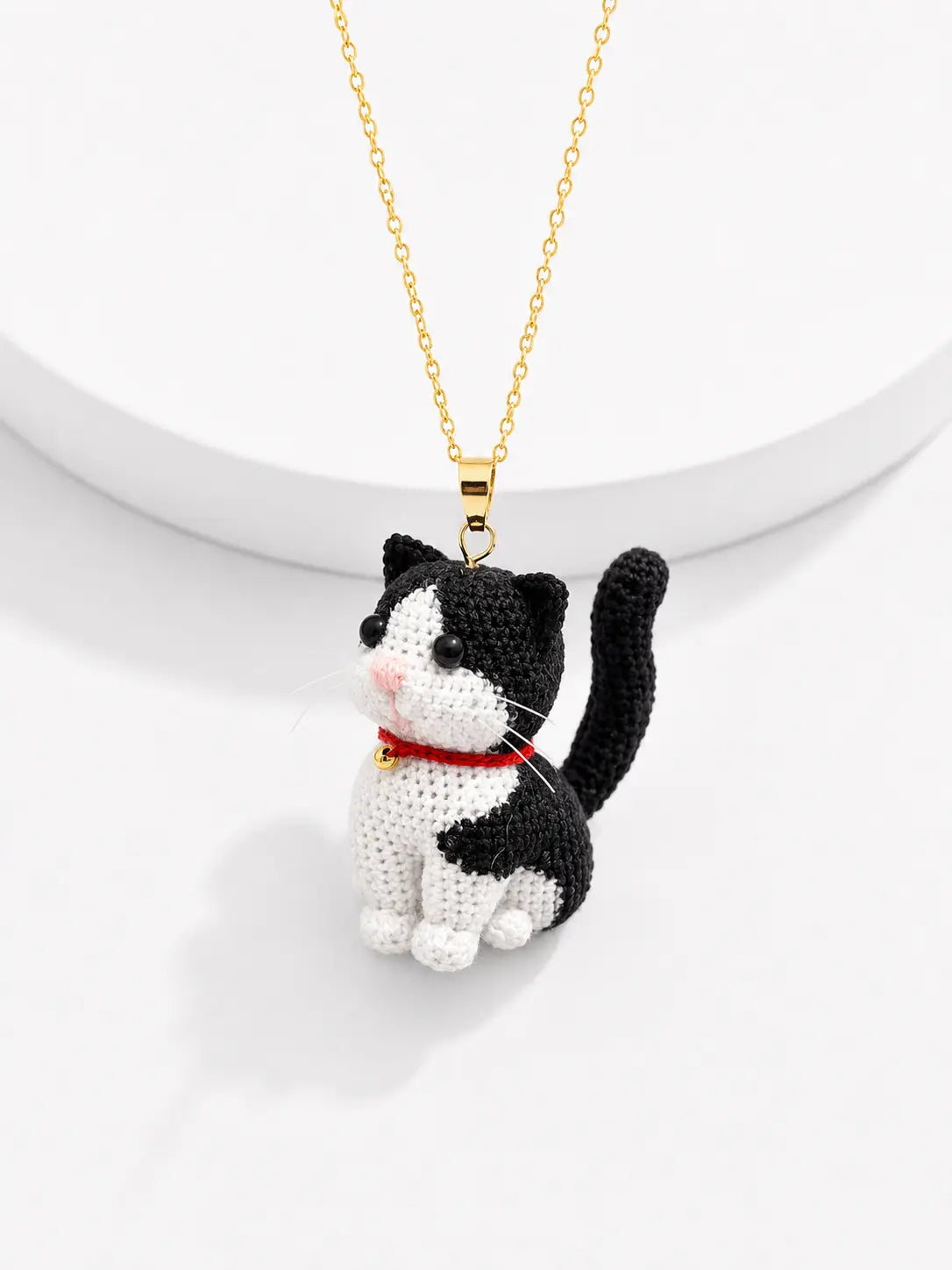 Tuxedo Cat Necklace