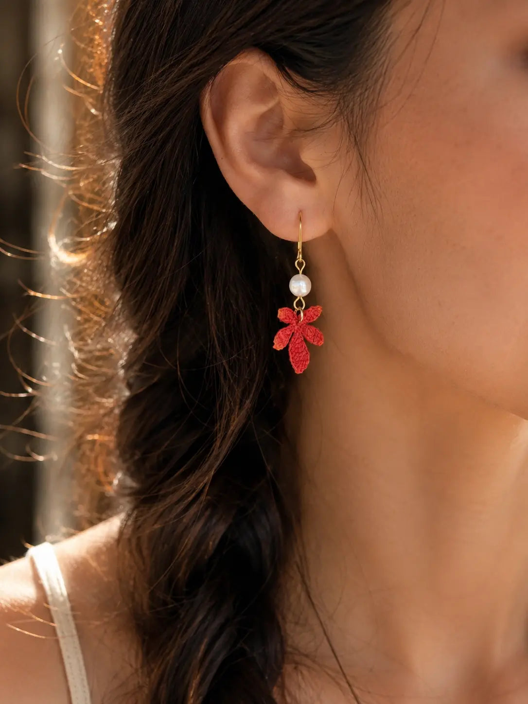 Maple Leaf Drop Earrings