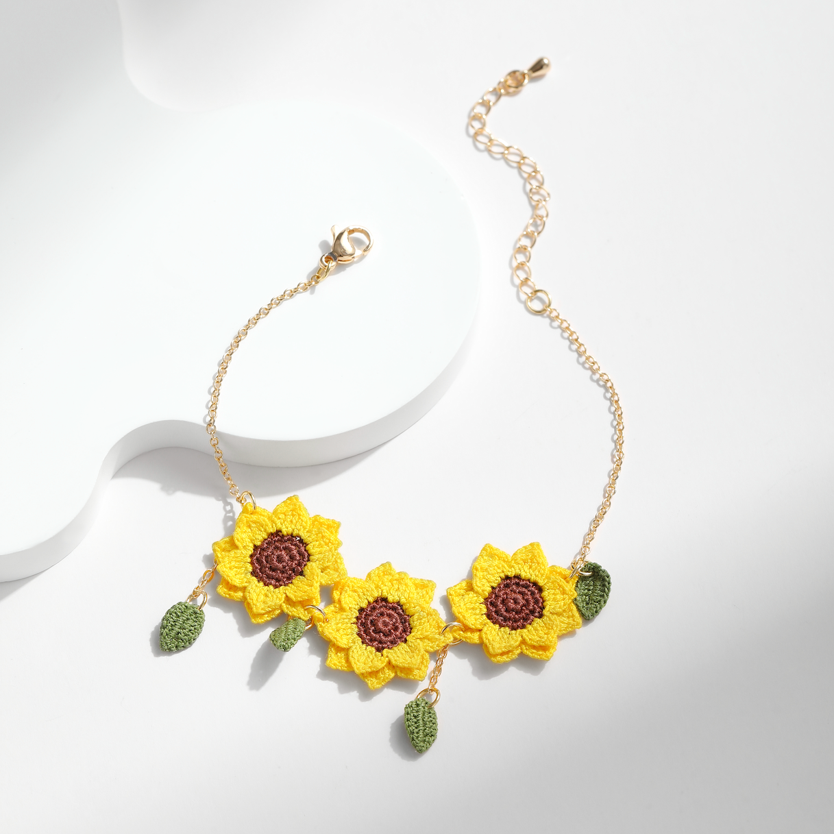 Micro Crochet Bracelets  | Sunflowers