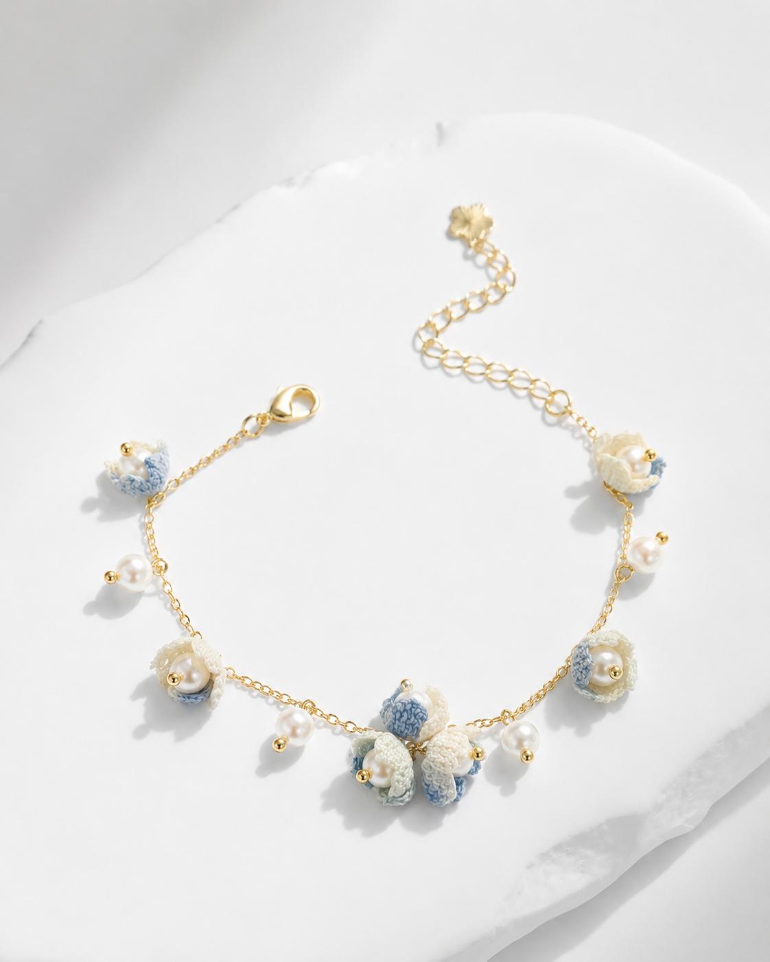 Micro Crochet Bracelets  |  Lily of the Valley Flowers