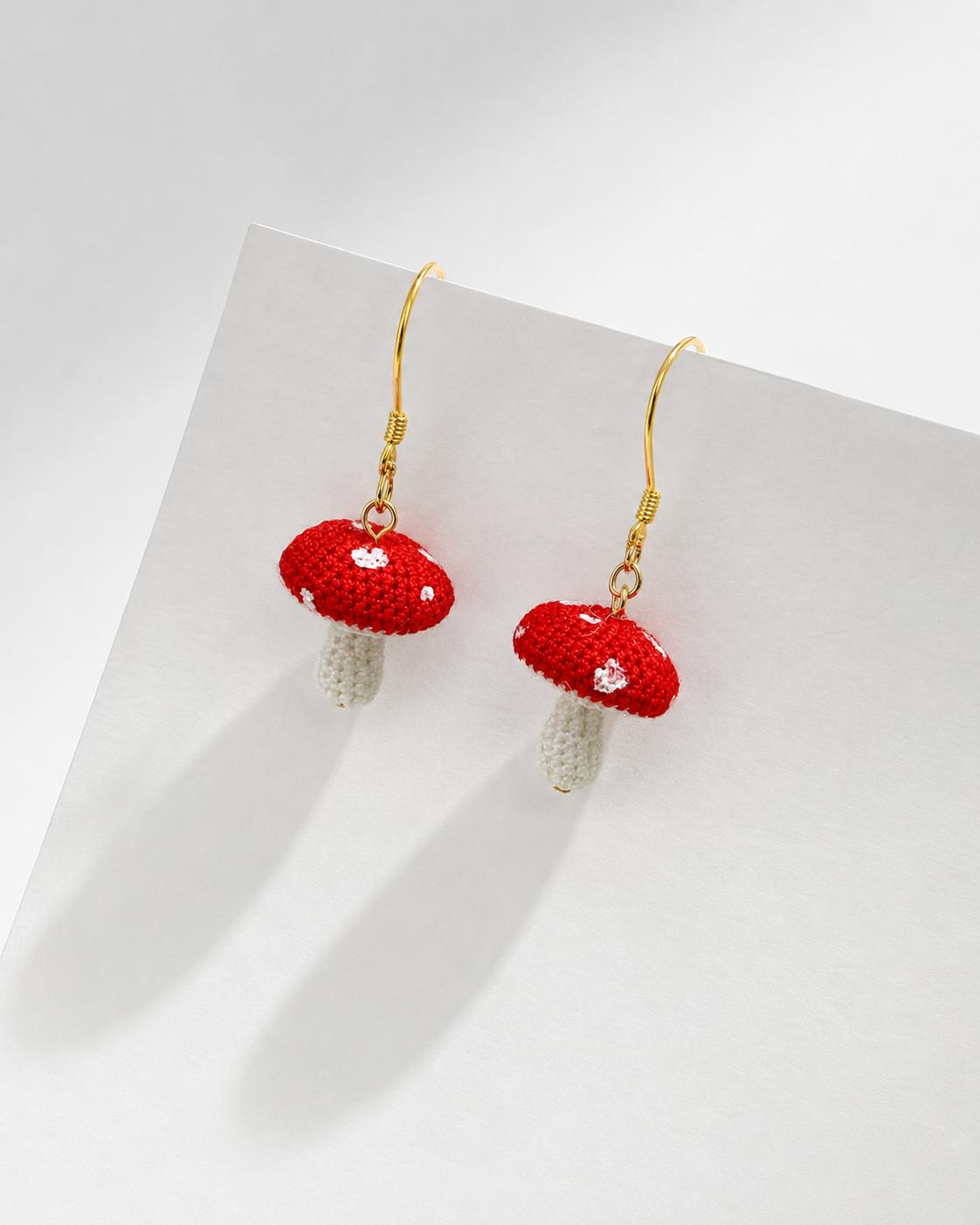Woodland Mushroom Earrings