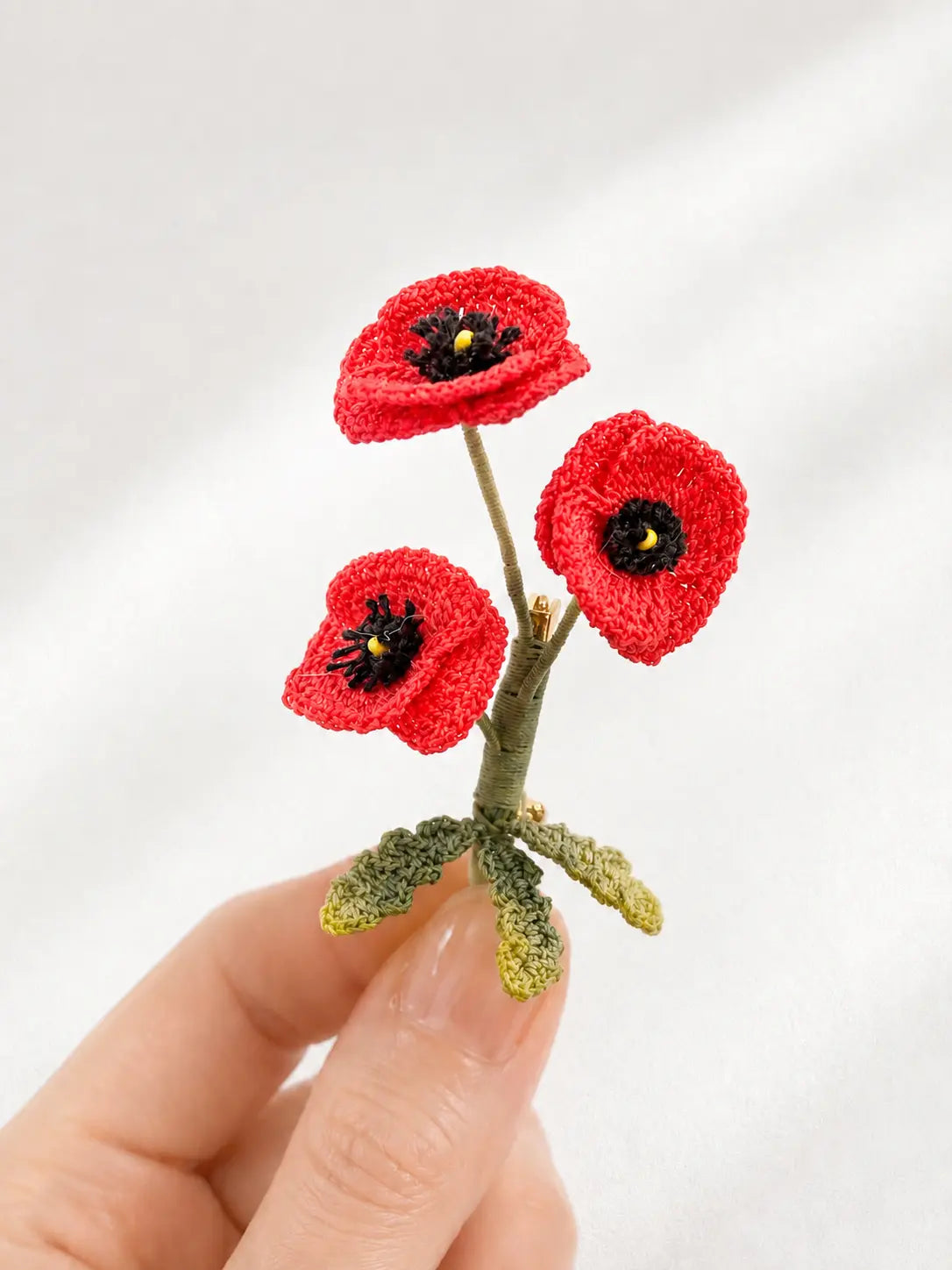 Poppy Keepsake Brooch