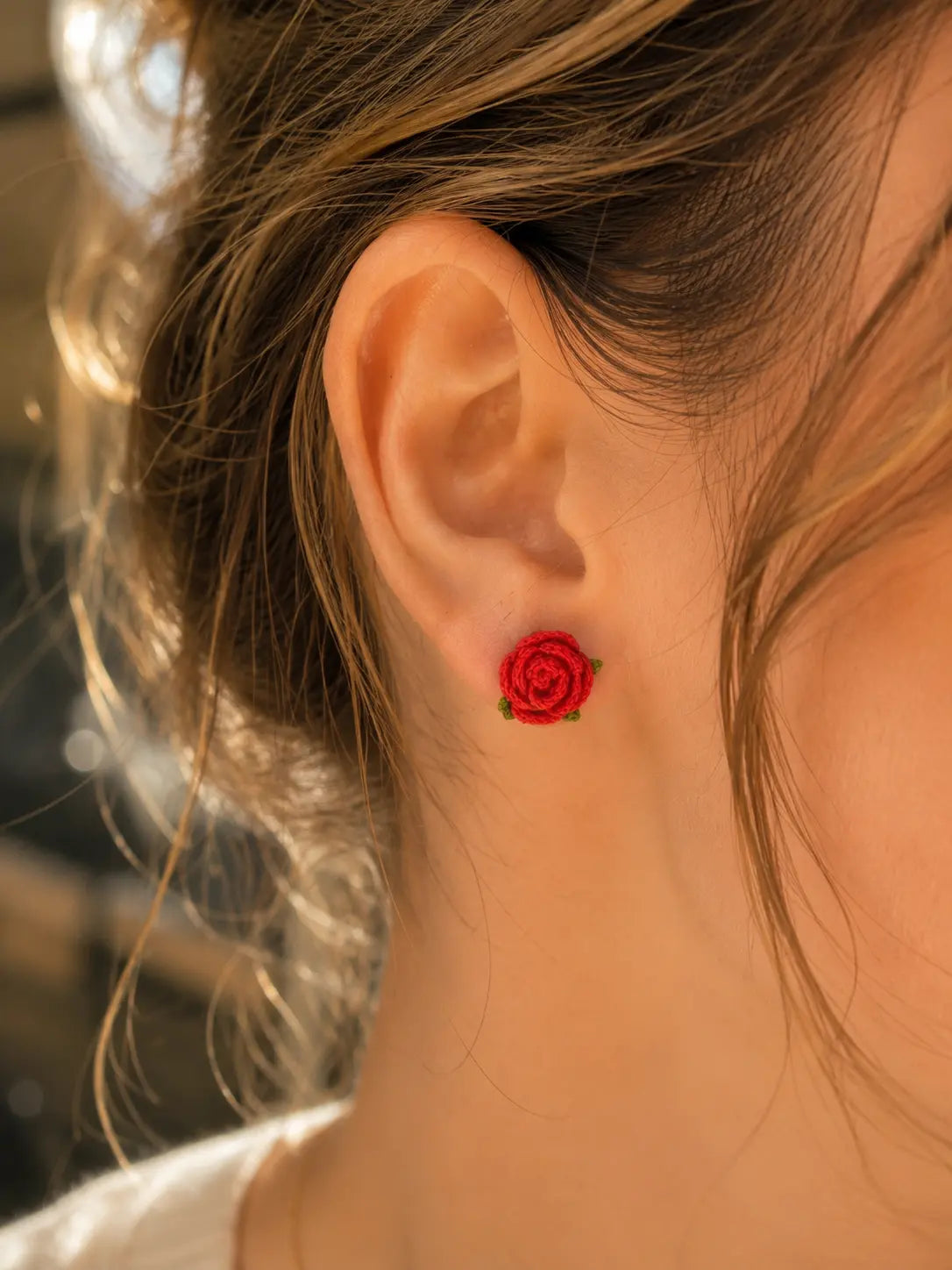 Rose Stud Earrings