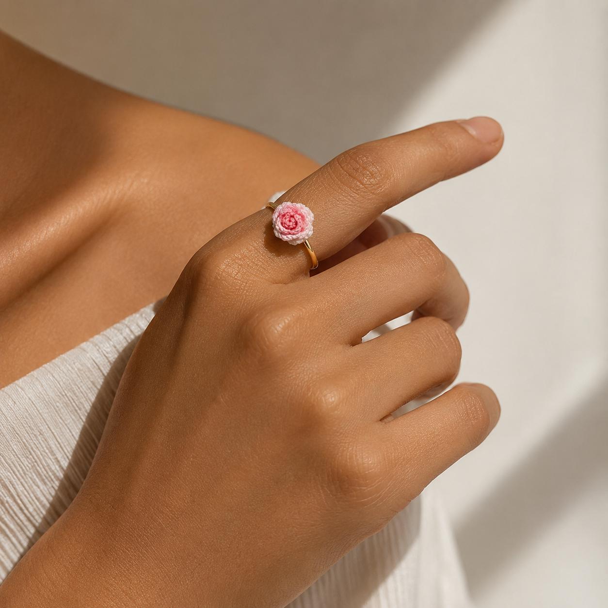 Pink Rose Ring