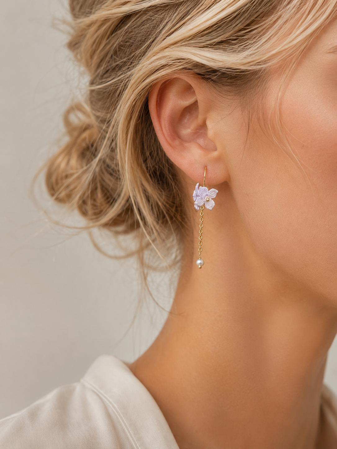 Petite Blossom Drop Earrings