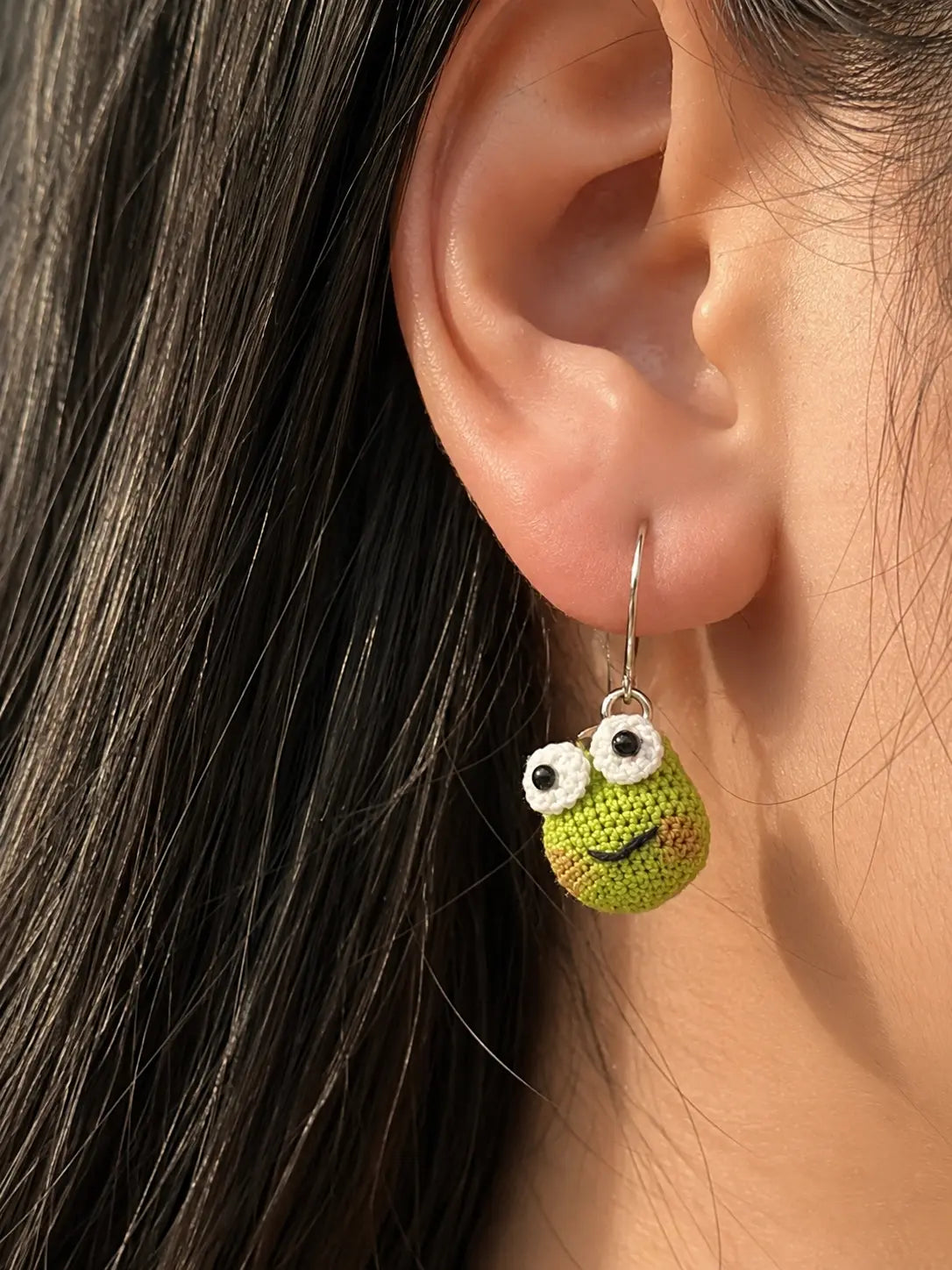 Frog Face Drop Earrings