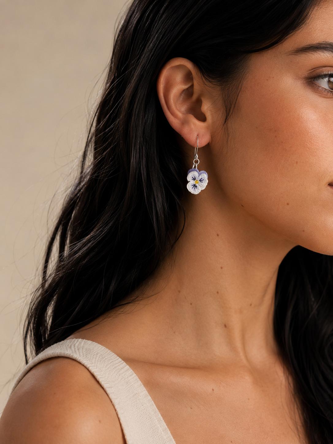 Pansy Earrings