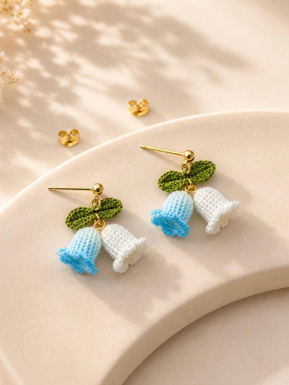 Lily of the Valley Stud Earrings
