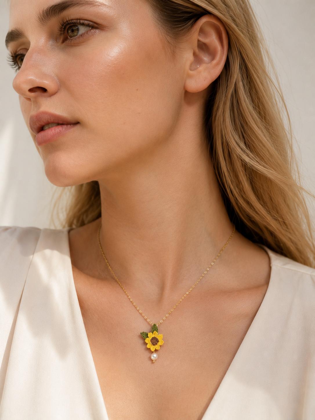 Sunflower Necklace