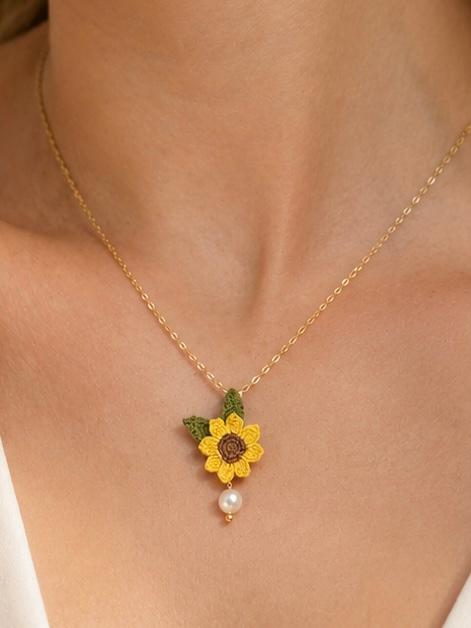 Sunflower Necklace