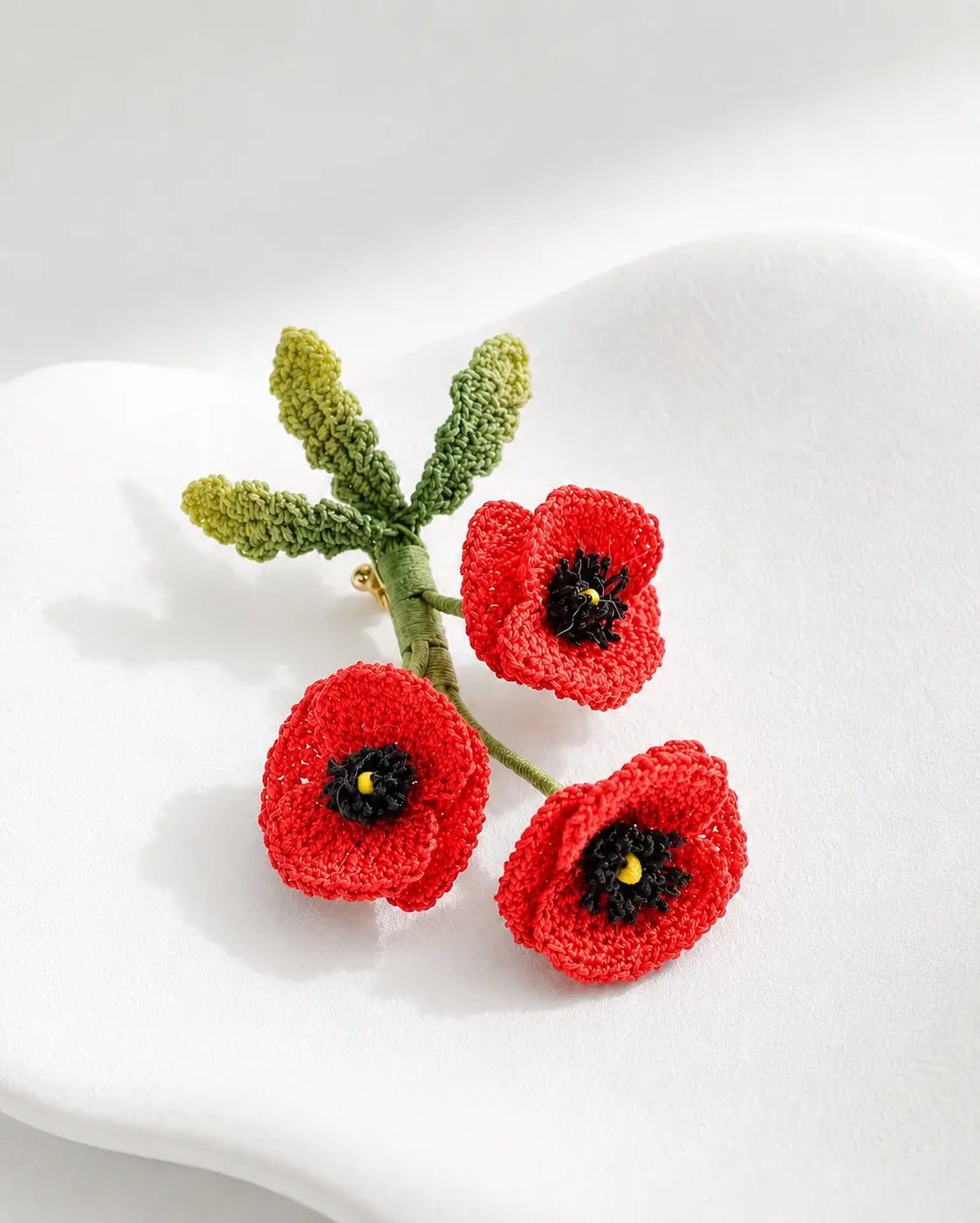 Poppy Keepsake Brooch