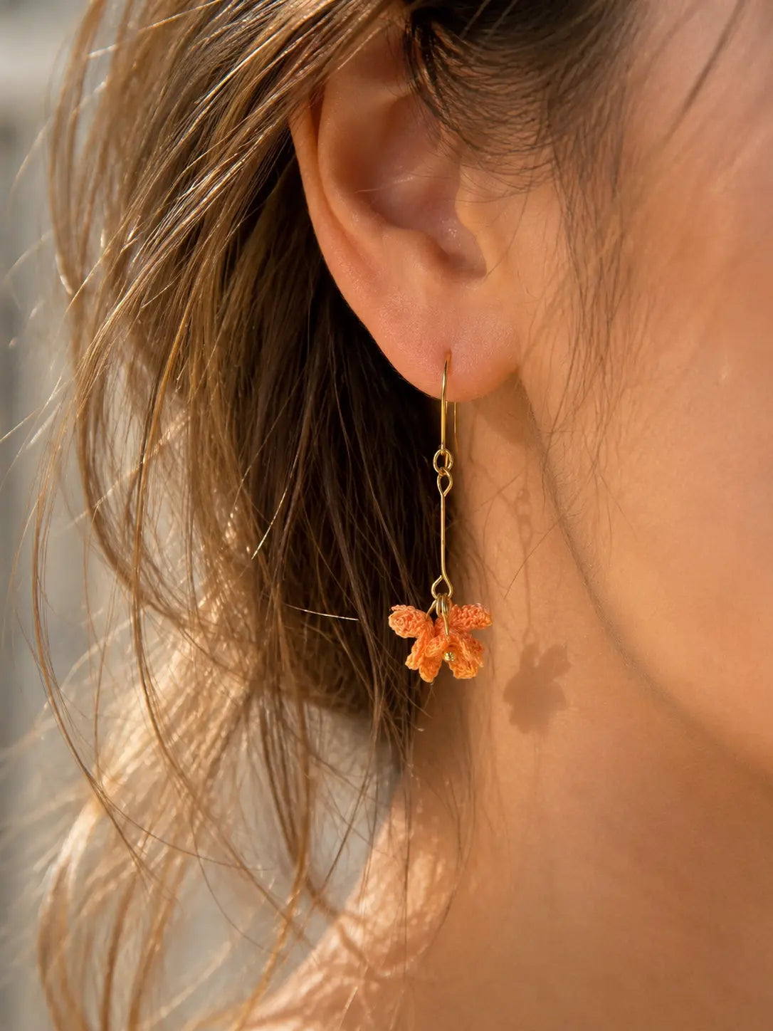 Orange Blossom Drop Earrings